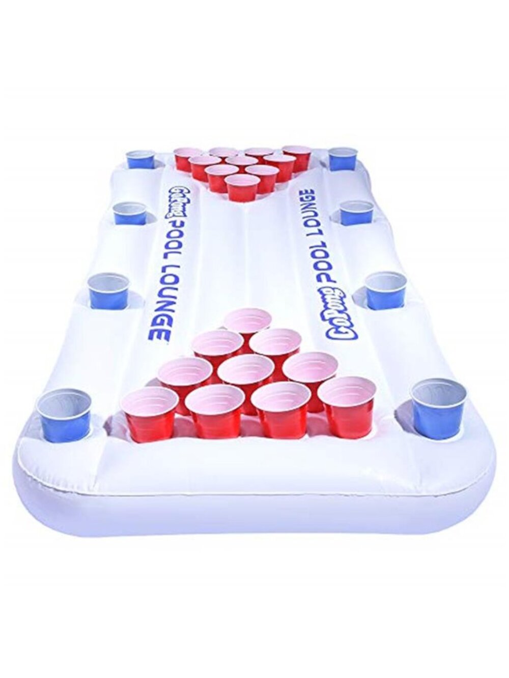 Inflatable Beer Pong Pool Float 6 Foot Floating Table Cup Holders Party Game